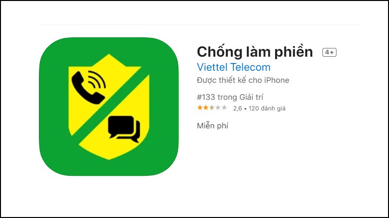 Sử dụng app Chống làm phiền